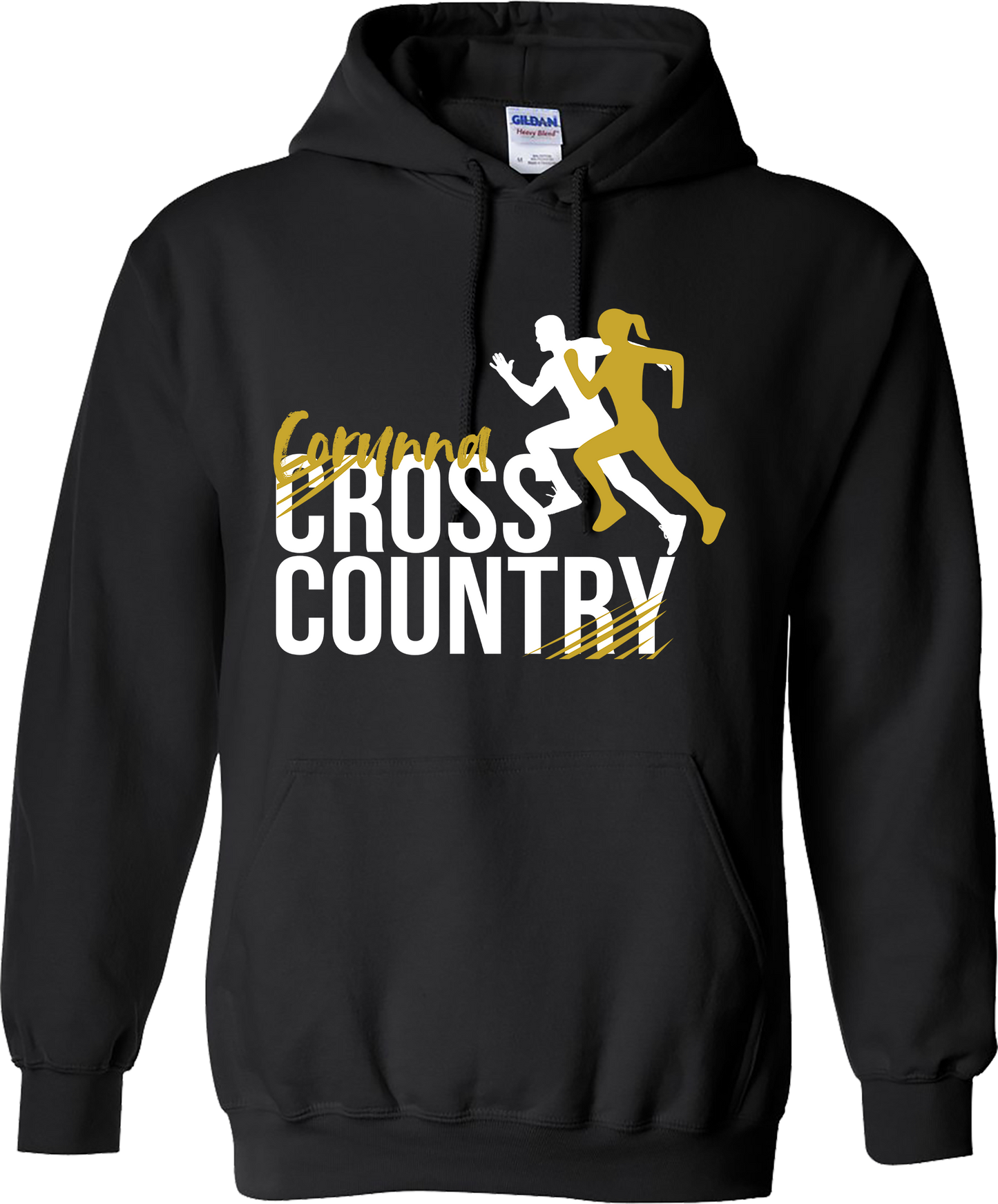 Corunna Cross Country Unisex Black Hoodie Sweatshirt