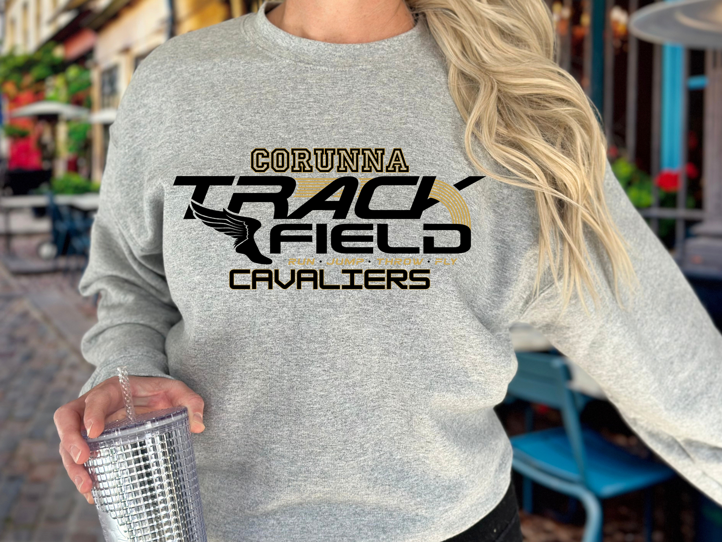 Middle School Corunna Track & Field Long Sleeve T-Shirt