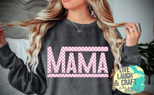 Mama checkered - Pink