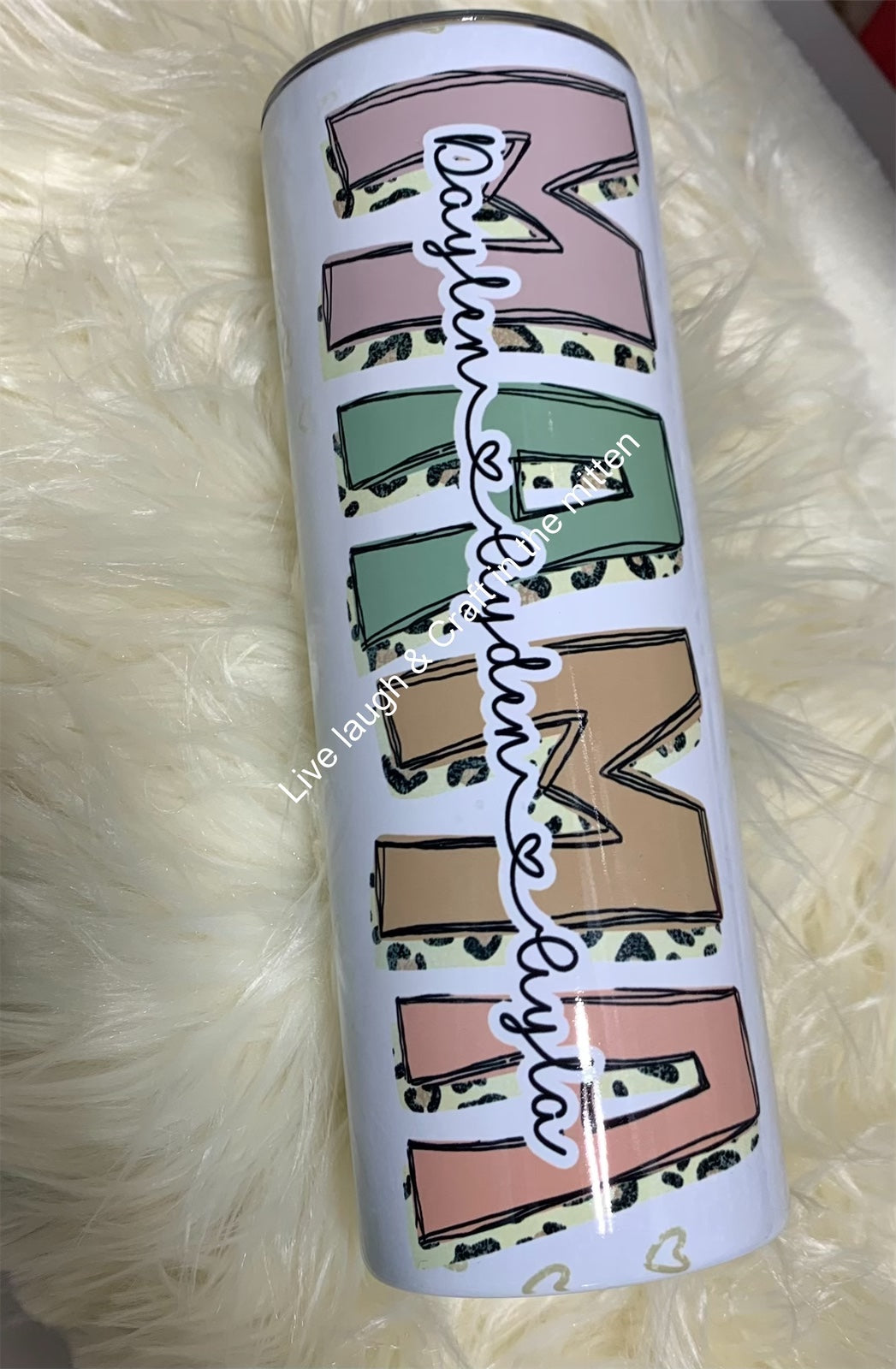 20 OZ. MAMA with Personalized Names Tumbler