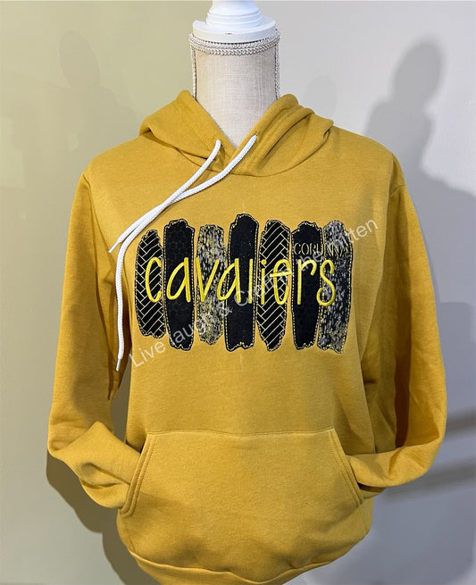 Cavaliers, Hornets, Orioles, Ramblers, Railroaders, Trojans  Embroidered Sweatshirt (Hoodie or Crewneck Only)