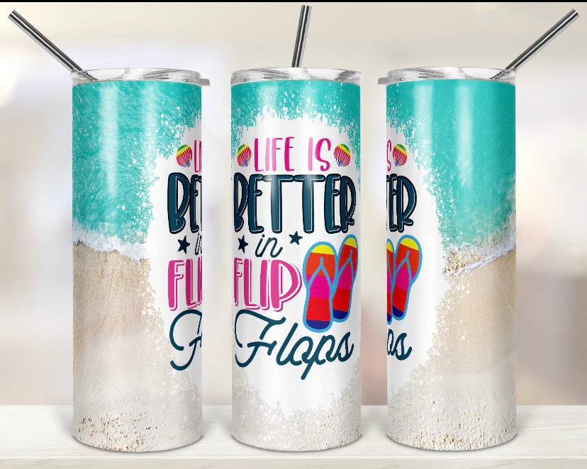 20 oz. Life is Better In Flip Flops 20 oz. Tumbler