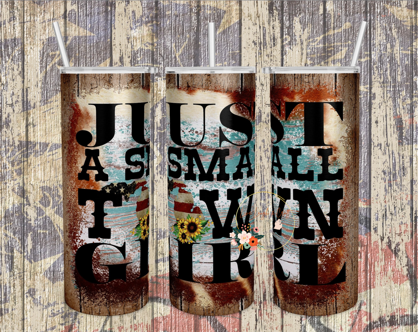 20 oz. Just a Small Town Girl with Michigan Tumbler