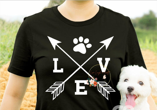 Love Paw with Arrows (White)