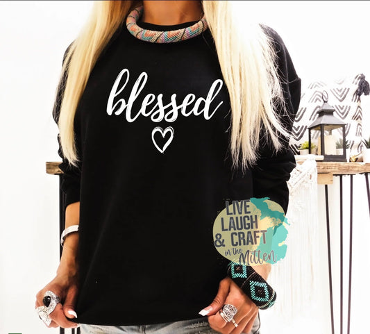 Blessed with Heart-White Design