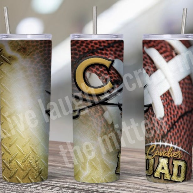 20 OZ. Corunna Cavaliers Football Tumbler