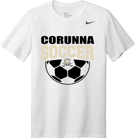 Corunna Boys Soccer Nike White T-Shirt