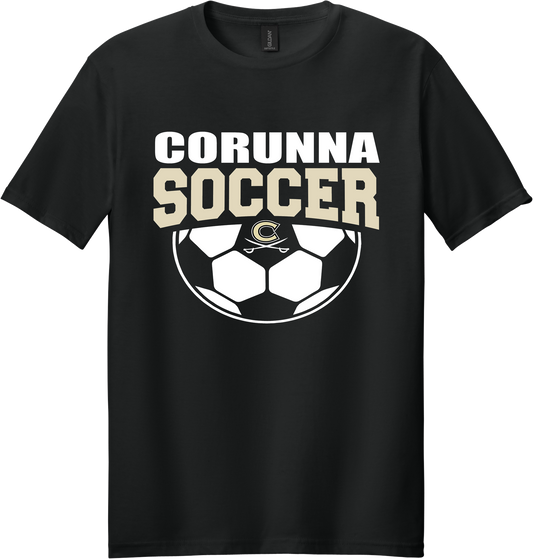 Corunna Boys Soccer Gildan Softstyle Black T-Shirt
