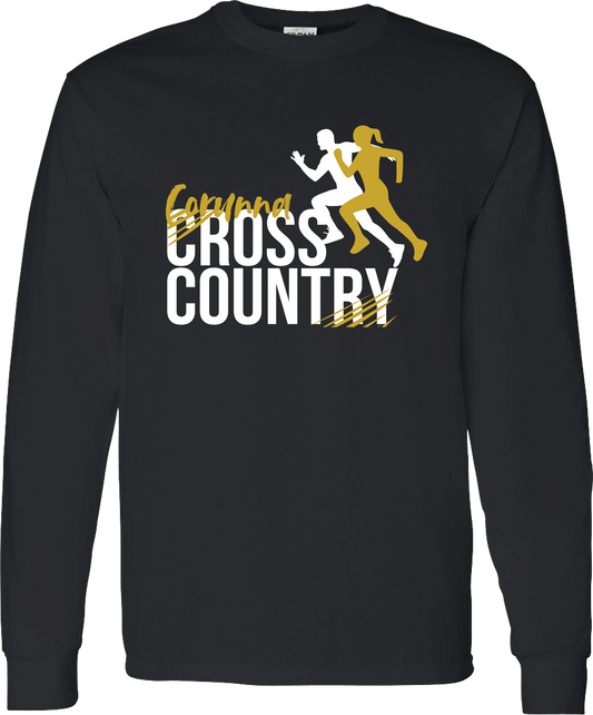 Corunna Cross Country Unisex Black Long Sleeve T-Shirt