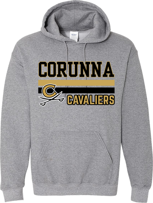 Corunna Youth Football/Cheer Basic Design Unisex Adult and Youth Hoodie Sweatshirts