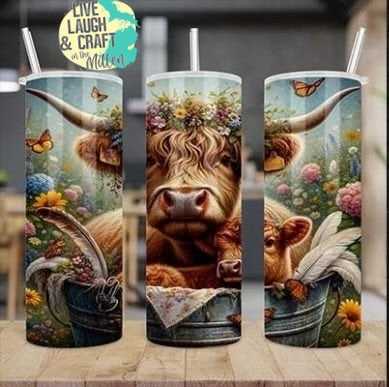 20 OZ. Cow with Calf Tumbler