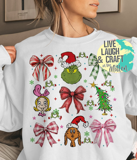 Grinch Characters and Bows