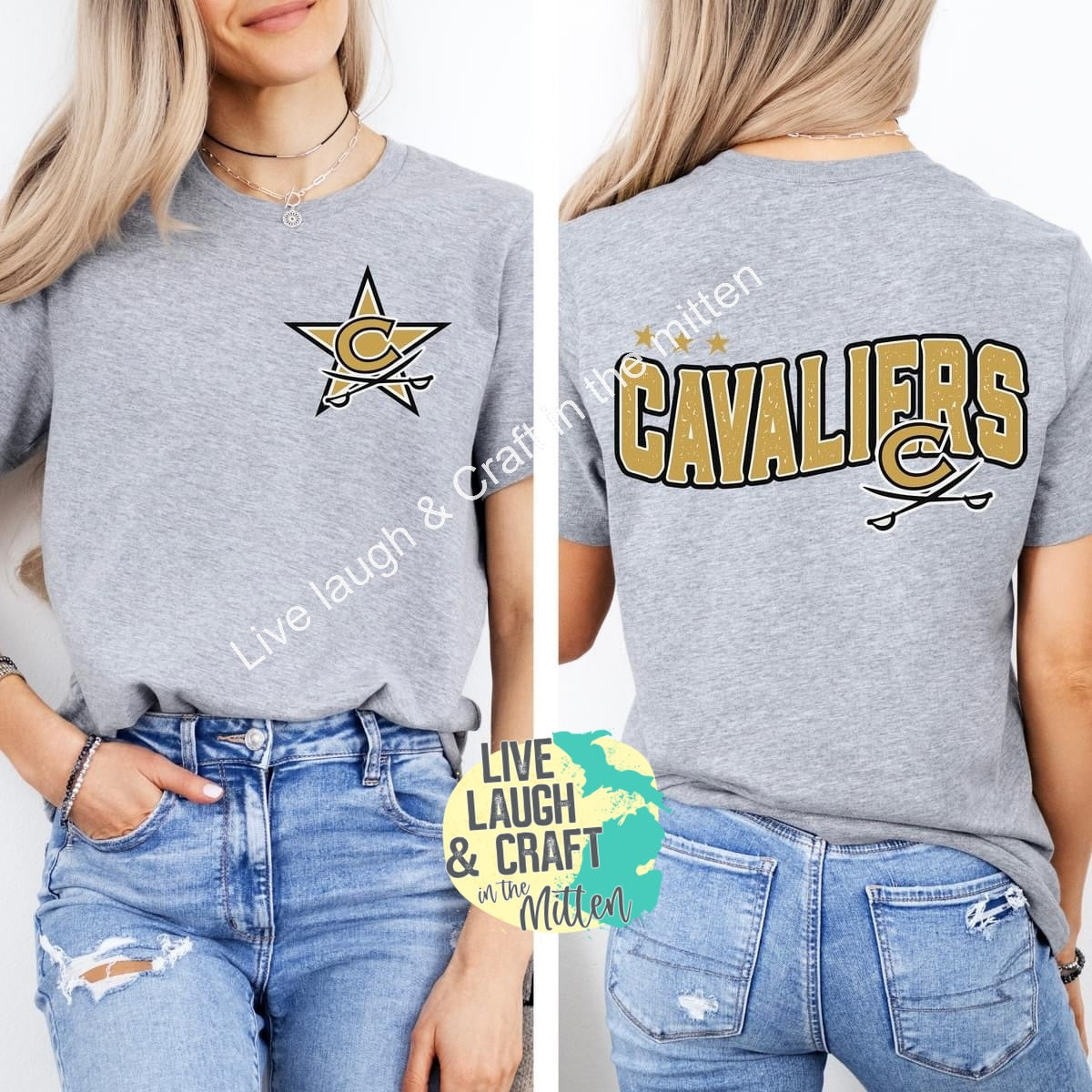 Cavaliers Star Front and Back Design **YOUTH**