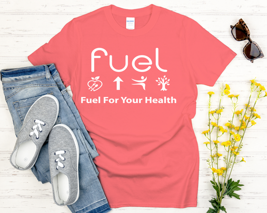 Fuel for your health Logo Coral T-Shirt