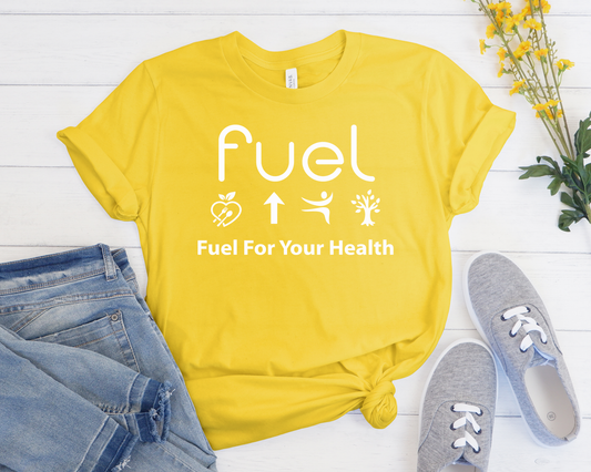 Fuel for your health Logo Yellow T-Shirt