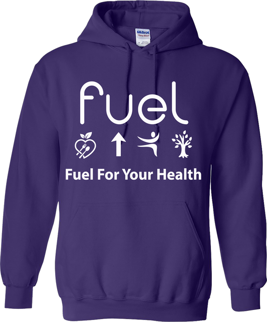 Fuel for your health Logo Purple Hoodie Sweatshirt
