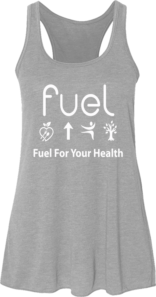 Fuel for your health Logo Gray Tank Top