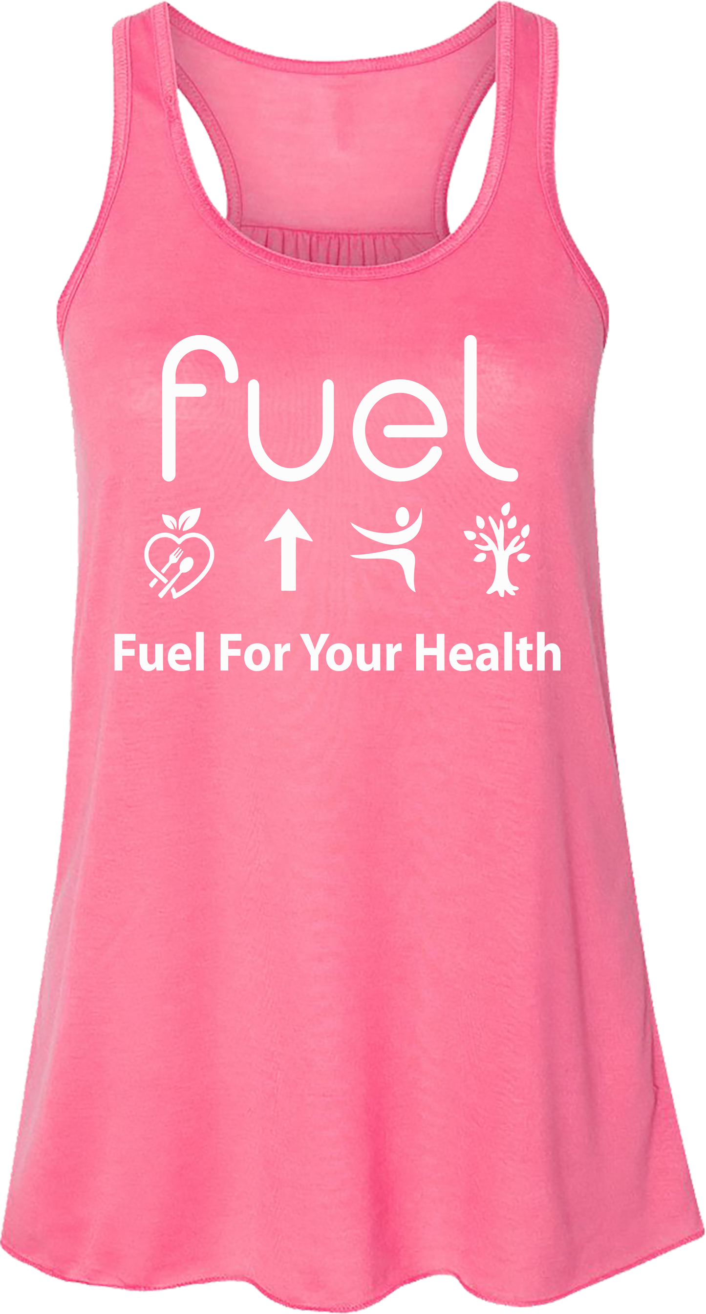 Fuel for your health Logo Pink Tank Top