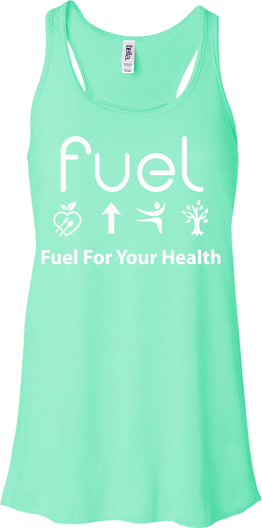 Fuel for your health Logo Mint Tank Top