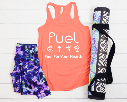Fuel for your health Logo Sunset Tank Top