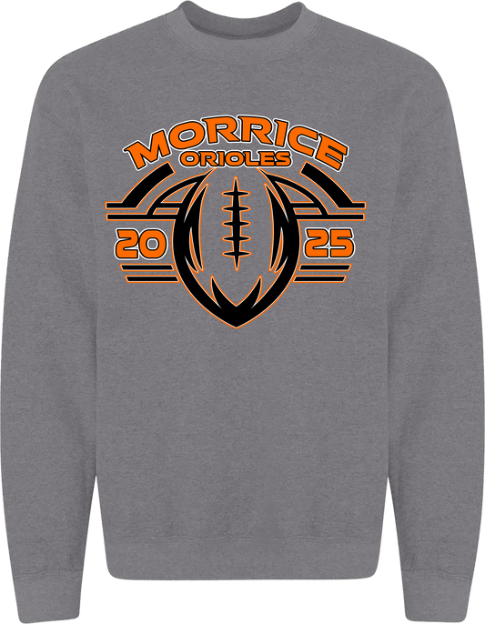 Morrice Youth Football Unisex Adult and Youth Crewneck Sweatshirts
