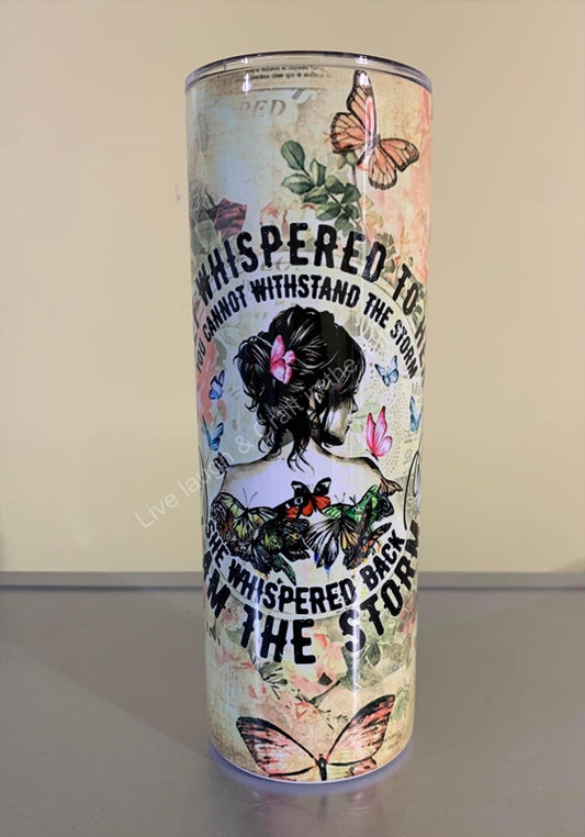 20 oz. Stainless Steel I am the storm Tumbler