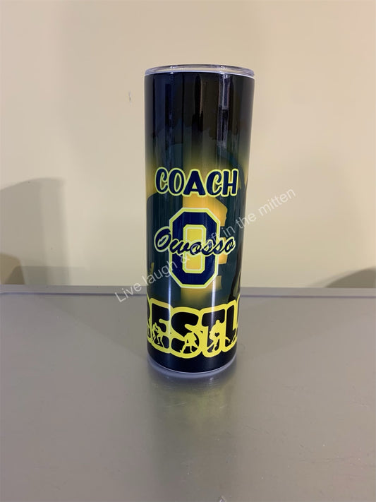 20 OZ. Owosso Wrestling 20 oz. Tumbler