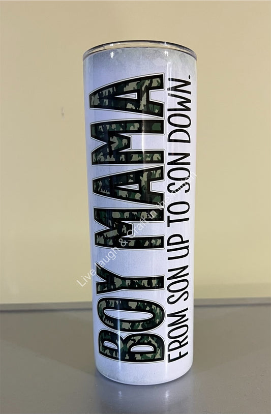 20 oz. Stainless Steel Camo Boy MaMa Tumbler